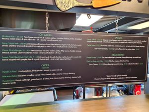 The menu at Stir It Up in Charlottetown