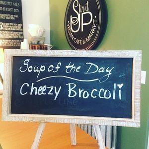 The best Cheesy Broccoli soup EVER!! at Stir It Up in Charlottetown