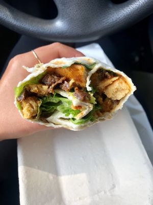 Buffalo Caesar Wrap - really good! at Stir It Up in Charlottetown