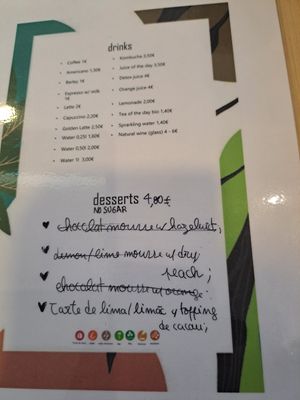 They were out of most of the desserts- but it gives you an idea! at O Macrobiotico in Porto