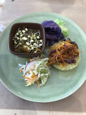 My delicious meal :-)  at O Macrobiotico in Porto