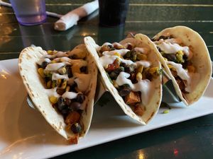 Vegan tacos at Bohemian Pizza & Tacos in Litchfield