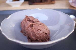 chocolate ice-cream at Tambake in Praia
