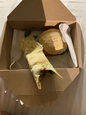 Vegan Burger and Wrap  at Tambake in Praia