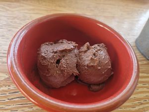 Cacao Gelato - perfection at Tambake in Praia