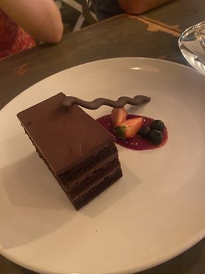 Vegan chocolate cake dessert   at Village Pantry in Hamilton
