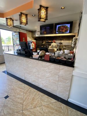 Ordering g counter  at New Asia Restaurant in West Hartford