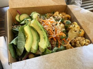 Cauliflower bowl  at Meraki Kitchen in Litchfield