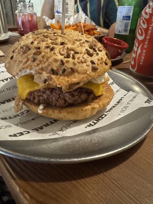 'Veggie' burger.  at La Central in Barcelona