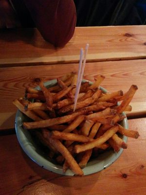 French fries 250g portion. at La Central in Barcelona