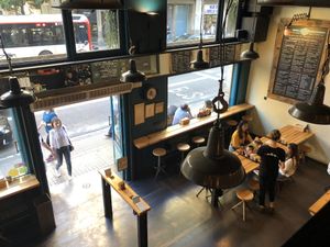 From the second floor at La Central in Barcelona