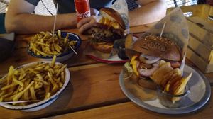 Vegan BBQ burger at La Central in Barcelona