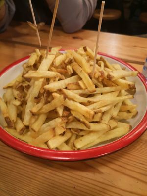 Medium sized fries at La Central in Barcelona