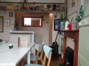 inside at Greendays Cafe in Liverpool