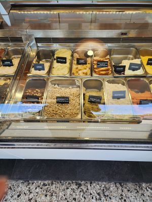 Little V in the top right corner is for vegan at Sladoledarna in Koper