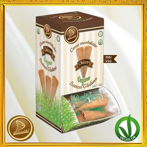 Vegan and gluten free ice cream cones. at Sladoledarna in Koper