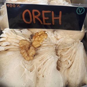 Vegan walnut ice cream at Sladoledarna in Koper