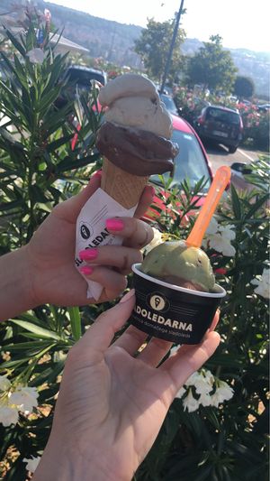 Vegan ice creams at Sladoledarna in Koper