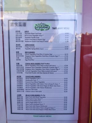Magic Wok Vegetarian Menu at Magic Wok in Windermere