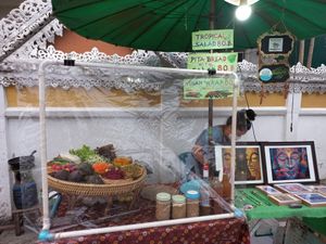 The stall at Night Market - Vegan Wrap Stall in Pai