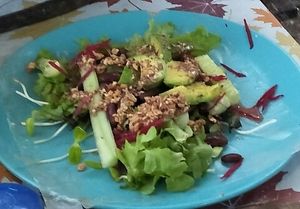 Before being wrapped at Night Market - Vegan Wrap Stall in Pai