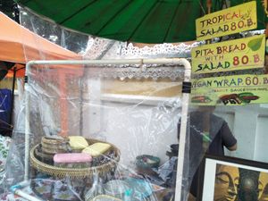 Food stall at Night Market - Vegan Wrap Stall in Pai