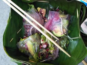 Final product at Night Market - Vegan Wrap Stall in Pai