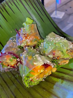   at Night Market - Vegan Wrap Stall in Pai