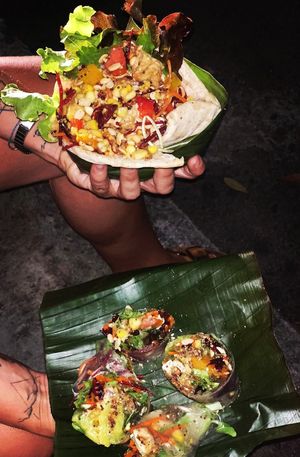  at Night Market - Vegan Wrap Stall in Pai