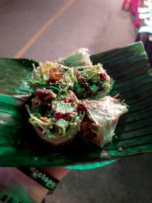 Vegan wrap at Night Market - Vegan Wrap Stall in Pai