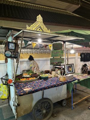   at Night Market - Vegan Wrap Stall in Pai