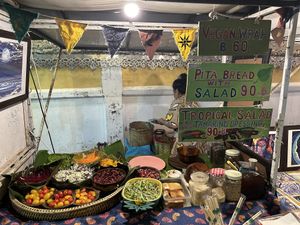   at Night Market - Vegan Wrap Stall in Pai