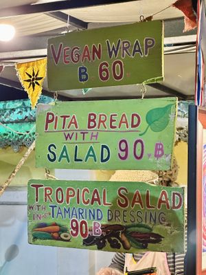   at Night Market - Vegan Wrap Stall in Pai