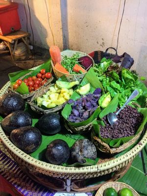 ingredients at Night Market - Vegan Wrap Stall in Pai