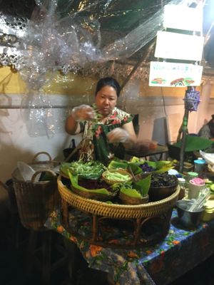 . at Night Market - Vegan Wrap Stall in Pai