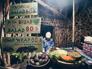 Nice at Night Market - Vegan Wrap Stall in Pai