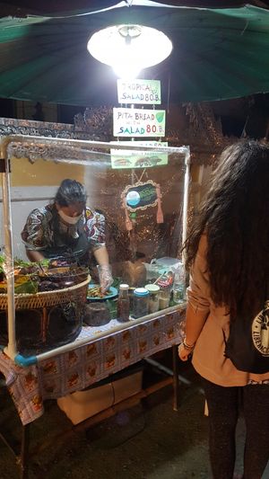 The stall at Night Market - Vegan Wrap Stall in Pai