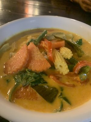 Red curry   at Lucky in Koh Samui