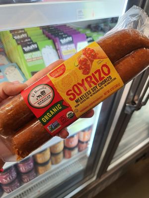 Meatless soy sausage ~ Circuit Breaker Period Phrase 2 at SuperNature in Central Singapore
