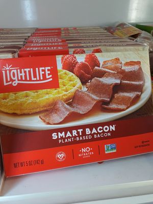 Plant Based bacon ~ Circuit Breaker Period Phrase 2 at SuperNature in Central Singapore