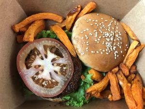 Teriyaki burger at Soul ALife - Changi City Point in East Singapore