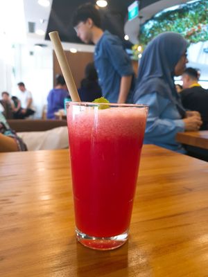 Summer hydration. Watermelon juice ! Gooood at Soul ALife - Changi City Point in East Singapore
