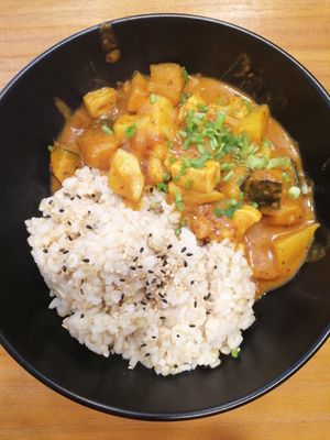 Thai Red curry rice at Soul ALife - Changi City Point in East Singapore