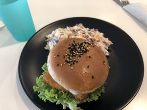 Quorn Fishless burger  at Soul ALife - Changi City Point in East Singapore