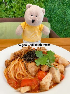 Vegan Chilli Krab Pasta at Soul ALife - Changi City Point in East Singapore
