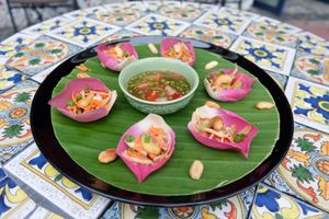 Spicy Herb Salad at Sri Chiang Yeun House in Chiang Mai