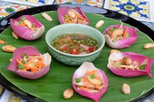 Spicy Herb Salad at Sri Chiang Yeun House in Chiang Mai