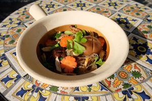 Tofu Potted With Vermicelli at Sri Chiang Yeun House in Chiang Mai