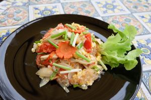 Stir Fried Glass noodle With Eggs at Sri Chiang Yeun House in Chiang Mai