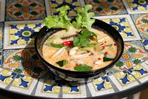 Mushroom Spicy Soup at Sri Chiang Yeun House in Chiang Mai